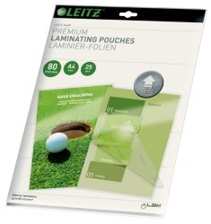 Leitz A4 80 Micron Lamination Pouches Pack 25