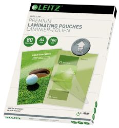 Leitz A4 80 Micron Lamination Pouches Pack 100