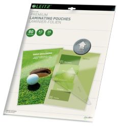 Leitz A3 80 Micron Lamination Pouches Pack 25