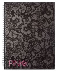 Pink Black A4 Twinwire Notebook 140 pages