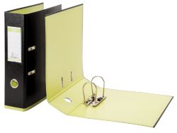 Elba A4 Lever Arch File 80mm Black Green