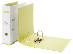 Elba A4 Lever Arch File 80mm White Green