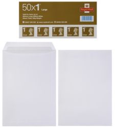 50 Royal Mail 1st class large letter stamps and 250 C4 envelopes
