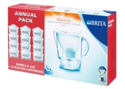 Brita Marella Water Filter and Pack of 12 Filter Cartridges