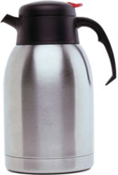 Genware Vacuum Push Button Jug Stainless Steel 12L 