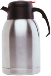 Genware Vacuum Push Button Jug Stainless Steel 15L 