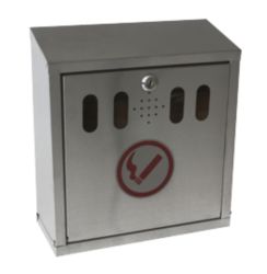 Genware Wall Mounted Outdoor Ashtray Stainless Steel
