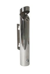 Genware Cylinder Wall Mounted Ashtray Stainless Steel