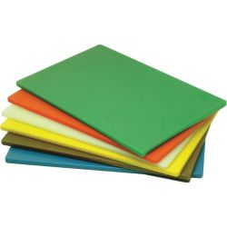 Genware Poly Cutting Board Red 18x12x05inch
