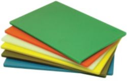 Genware Poly Cutting Board Brown 18x12x05inch