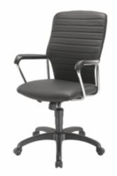 Miami executive chair Leather  Black