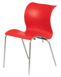 Carolina Stacking Chair Red Pack 4