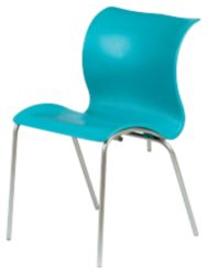 Carolina Stacking Chair Turquoise Pack 4