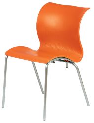 Carolina Stacking Chair Orange Pack 4