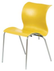 Carolina Stacking Chair Yellow Pack 4