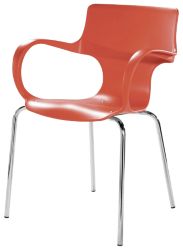 Interact stacking chairs Red Pack of 4