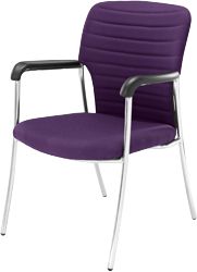 Miami visitor chair Fabric Deep purple
