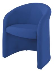 Kate curved design reception seating chair sea blue