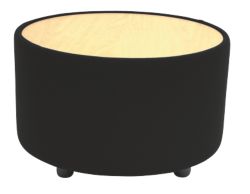 Kate curved design reception table midnight black