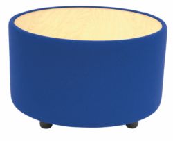 Kate curved design reception table sea blue