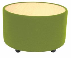 Kate curved design reception table soft lime green