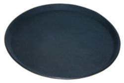 Transworld Products Pro Grip Round Non Slip Tray 16 Black