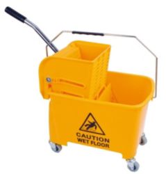 Mop bucket and wringer Yellow