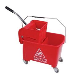 Mop bucket and wringer Red