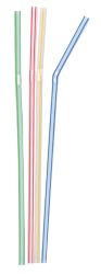Plastico Bendy Straws Striped 8 pack of 250