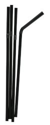 Plastico Bendy Straws Black 8 Pack of 250