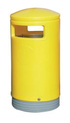 Slingsby Hooded Top Outdoor Bin Yellow 75l
