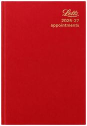 Letts Academic A5 Day to a Page 15 Month Appointments diary 2013 2014 Red