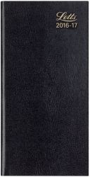 Letts Academic Slim two weeks to view diary Black 2013 2014