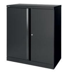 Bisley Steel Cupboard Black 1016H x 914W x 457D mm