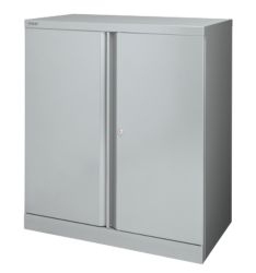 Bisley Steel Cupboard Silver 1016H x 914W x 457D mm