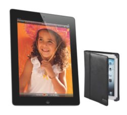 Apple iPad 3rd Gen 16 GB Wi Fi Black Maroo Moko Leather iPad Folio 