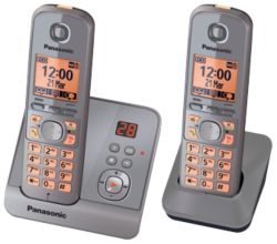Panasonic KX TG6722 Twin DECT phones with Answer Machine