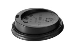 Huhtamaki Lid for 9oz DW and SW Cup Black 80mm Pack 125