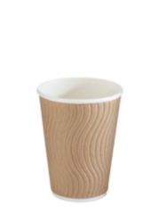 Huhtamaki DW12 Double Wall Insulated Hot Cup Cappuccino 12oz Pack 37