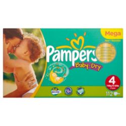 Pampers Unisex Maxi Nappies Mega Pack of 112