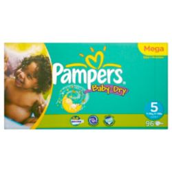 Pampers Unisex Junior Nappies Mega Pack of 96