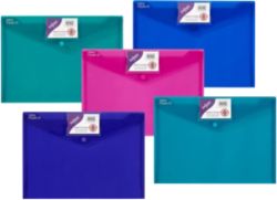 Snopake Polyfile Id Wallets Electra Assorted Colours 335 x 240mm Pack of 5