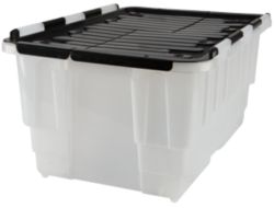 Strata 40L Duracrate Clear with Black Lid
