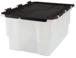 Strata 25L Croc Box Clear with Black Lid