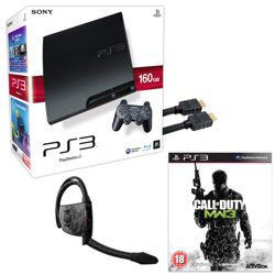 Sony Playstation 3 160GB with Call Of Duty MW3 Headset HDMI Cable