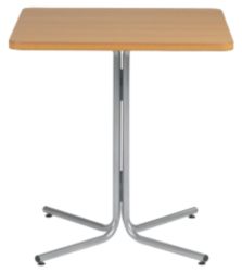 Cafe Square Table Beech Effect