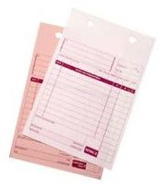 Ease apart 2 Part Register Sets Retail Sales ReceiptVAT INC8 12 inches X 6 inches 