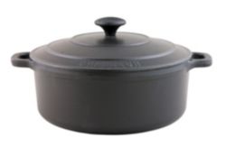 Chasseur Round Casserole Dish Black Size 18cm