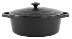 Chasseur Oval Casserole Dish Black Size 29cm