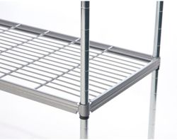 Craven 4 Tier Nylon Coated Wire Shelving Mobile Shelving Firmashelf 5000 1175 x 390 x 1800mm